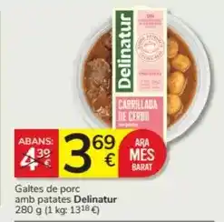 Consum Ara - galletas de porc con patatas delinatur oferta