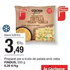 BonpreuEsclat Findus - preparat per a truita de patata amb ceba oferta