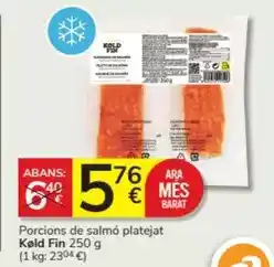 Consum Ara - porcions de salmo platejat oferta