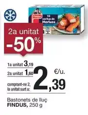 BonpreuEsclat Findus - bastonets de lluc oferta