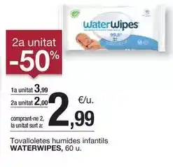 BonpreuEsclat Waterwipes - tovalloletes humides infantils oferta