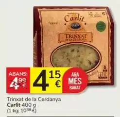 Consum Carlit - trinxat de la cerdanya oferta