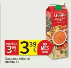 Consum Alvalle - gaspatxo original oferta