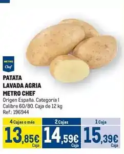 Makro Chef - patata lavada agria oferta
