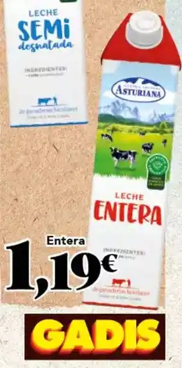 Gadis La asturiana - leche entera oferta