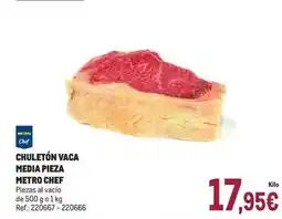 Makro Chef - chuletón vaca media pieza oferta