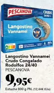 Gadis Pescanova - langostino vannamei crudo congelado oferta