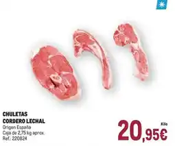Makro Origen - chuletas cordero lechal oferta