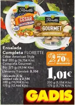Gadis Florette - ensalada completa oferta