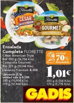 Gadis Florette - ensalada completa oferta