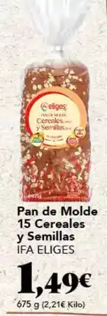Gadis Ifa eliges - pan de molde 15 cereales y semillas oferta