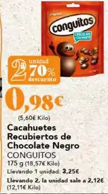 Gadis Conguitos - cacahuetes recubiertos de chocolate negro oferta
