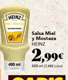 Gadis Heinz - salsa miel y mostaza oferta