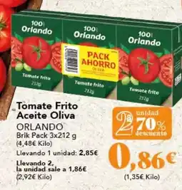 Gadis Orlando - tomate frito aceite oliva oferta