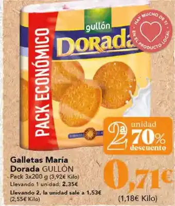 Gadis Gullón - galletas maria dorada oferta