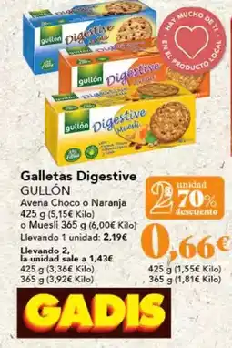 Gadis Gullón - galletas digestive oferta
