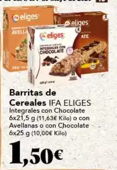 Gadis Ifa eliges - barritas de cereales oferta