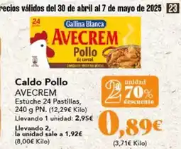 Gadis Avecrem - caldo pollo oferta