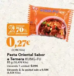 Gadis Kung fu - pasta oriental sabor a ternera oferta