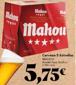 Gadis Mahou - cerveza 5 estrellas oferta