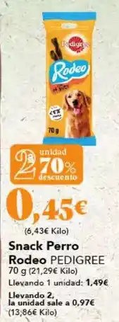 Gadis Pedigree - snack perro rodeo oferta