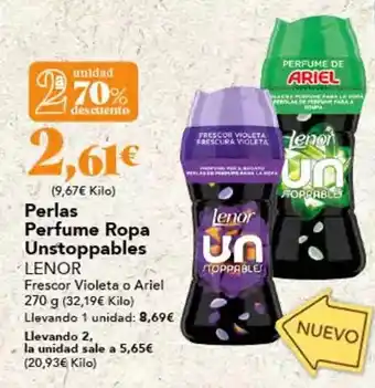 Gadis Unstoppables - perlas perfume ropa oferta