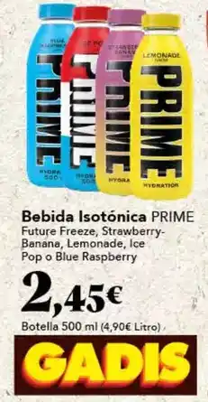 Gadis Prime - bebida isotónica oferta