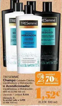 Gadis Tresemmé - champu cuidado clásico oferta