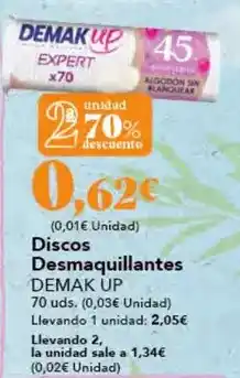 Gadis Demak'up - discos desmaquillantes oferta