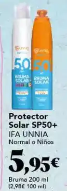 Gadis Ifa unnia - protector solar sp50+ oferta