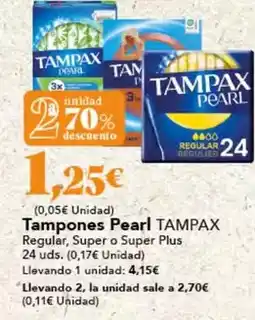 Gadis Tampax - tampones pearl oferta