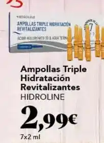 Gadis Hidroline - ampollas triple hidratacion revitalizantes oferta