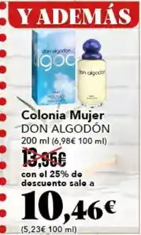 Gadis Don algodón - colonia mujer oferta