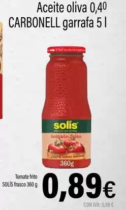 Cash Ifa Solís - tomate frito fraco oferta