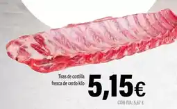 Cash Ifa Tiras de costilla fresca de cerdo kilo oferta