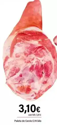 Cash Ifa Paleta de cerdo c/h kilo oferta
