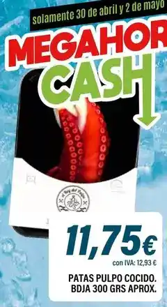 Cash Ifa Abril - patas pulpo cocido. bdja oferta