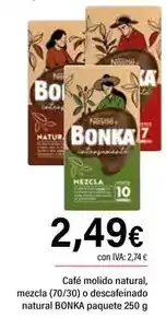 Cash Ifa Bonka - café molido natural, mezcla o o descafeinado natural oferta