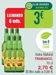 Masymas Trabanco - sidra natural oferta