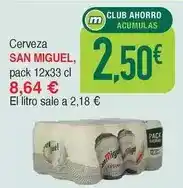 Masymas San miguel - cerveza oferta