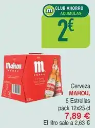 Masymas Mahou - cerveza 5 estrellas oferta