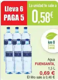 Masymas Fuensanta - agua oferta