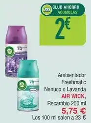 Masymas Air wick - ambientador freshmatic nenuco o lavanda oferta