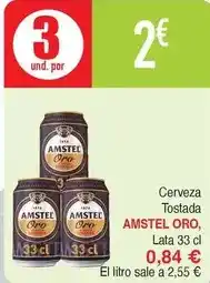 Masymas Amstel - cerveza tostada oro oferta