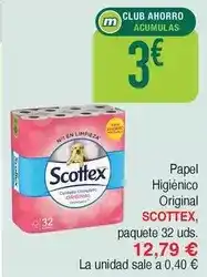 Masymas Scottex - papel higiénico original oferta