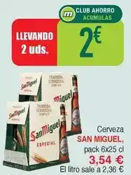 Masymas San miguel - cerveza oferta