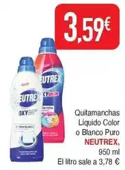 Masymas Neutrex - quitamanchas liquido color o blanco puro oferta