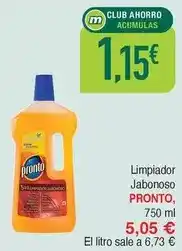 Masymas Pronto - limpiador jabonoso oferta