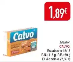 Masymas Calvo - mejillón escabeche oferta