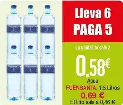 Masymas Fuensanta - agua oferta